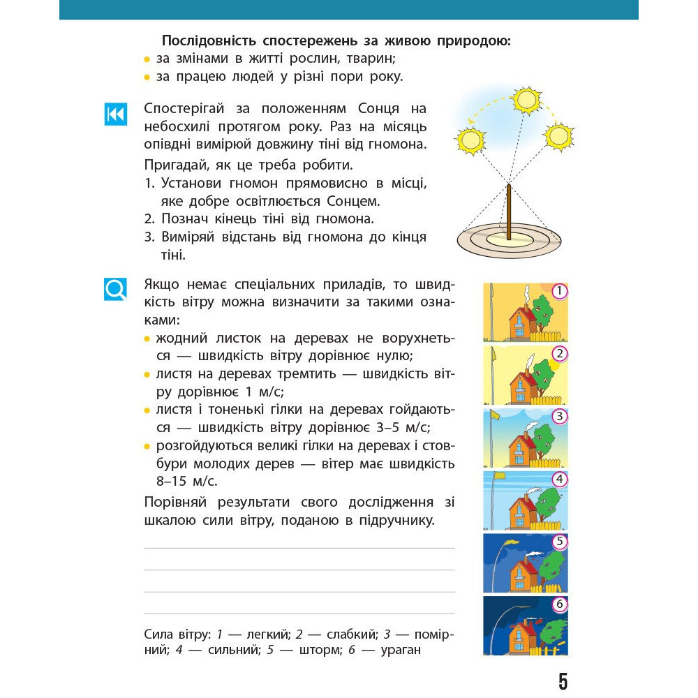 Я досліджую світ 4 клас щоденник спостережень