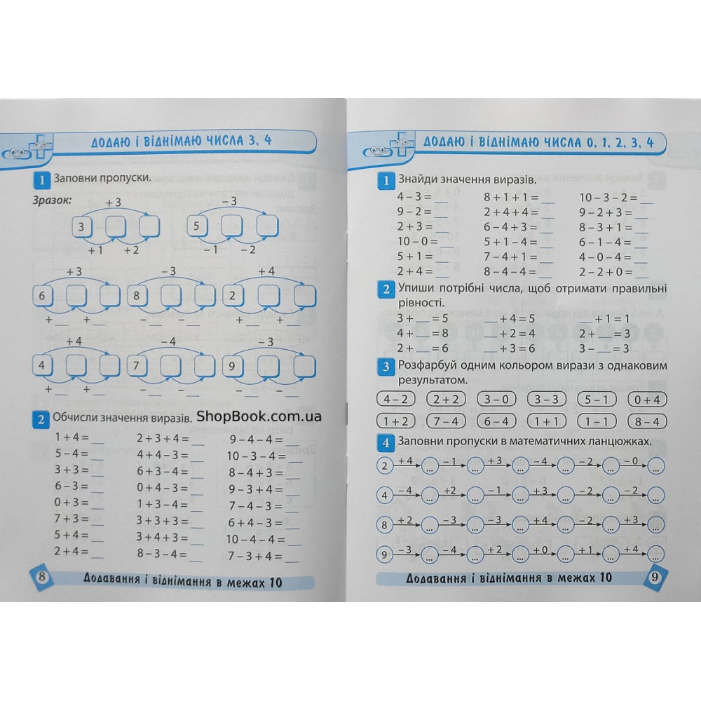 Математика 1 клас тематичний тренажер Аліна О.Г.