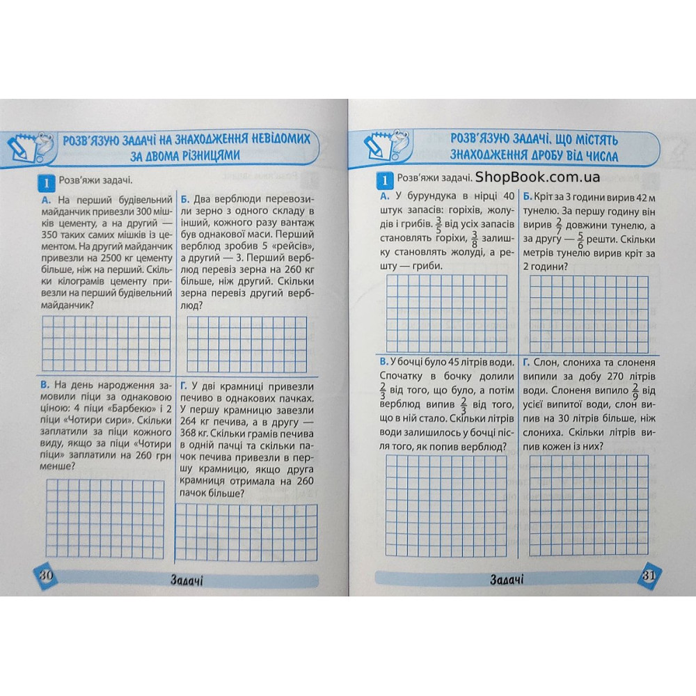 Математика 4 клас Тематичний тренажер Аліна О.Г.