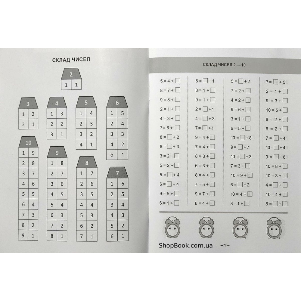 Математика 1 клас Тематичний тренажер вправи на додавання віднімання Аліна О.Г.