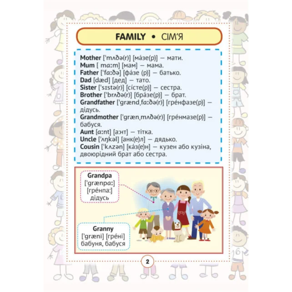 Англо-український візуальний словник в малюнках для початкової школи
