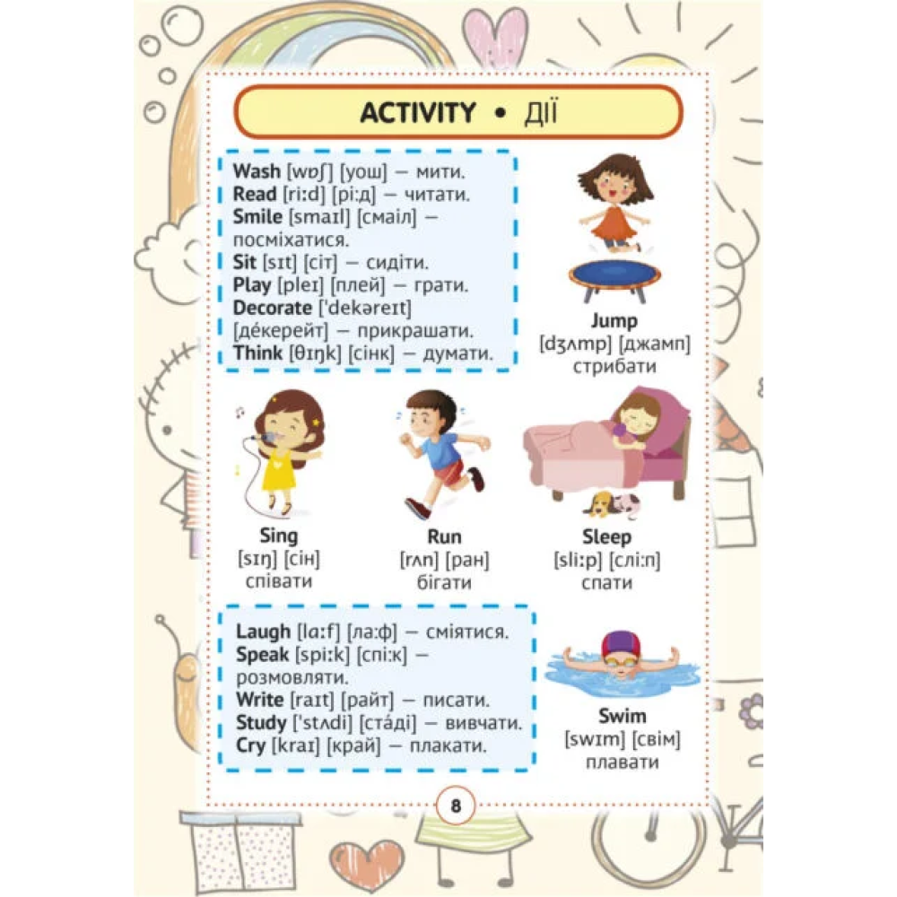 Англо-український візуальний словник в малюнках для початкової школи