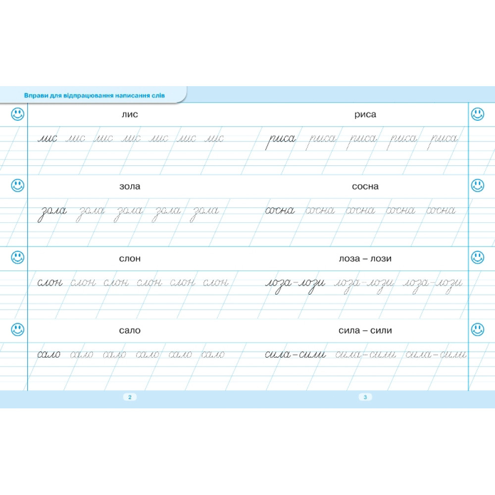 Тренажер для списування слів, словосполучень і речень